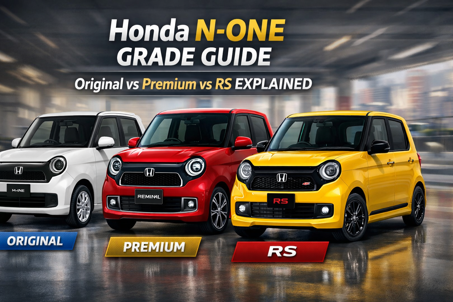 Honda N-ONE Grade Guide: Original vs Premium vs RS Explained
